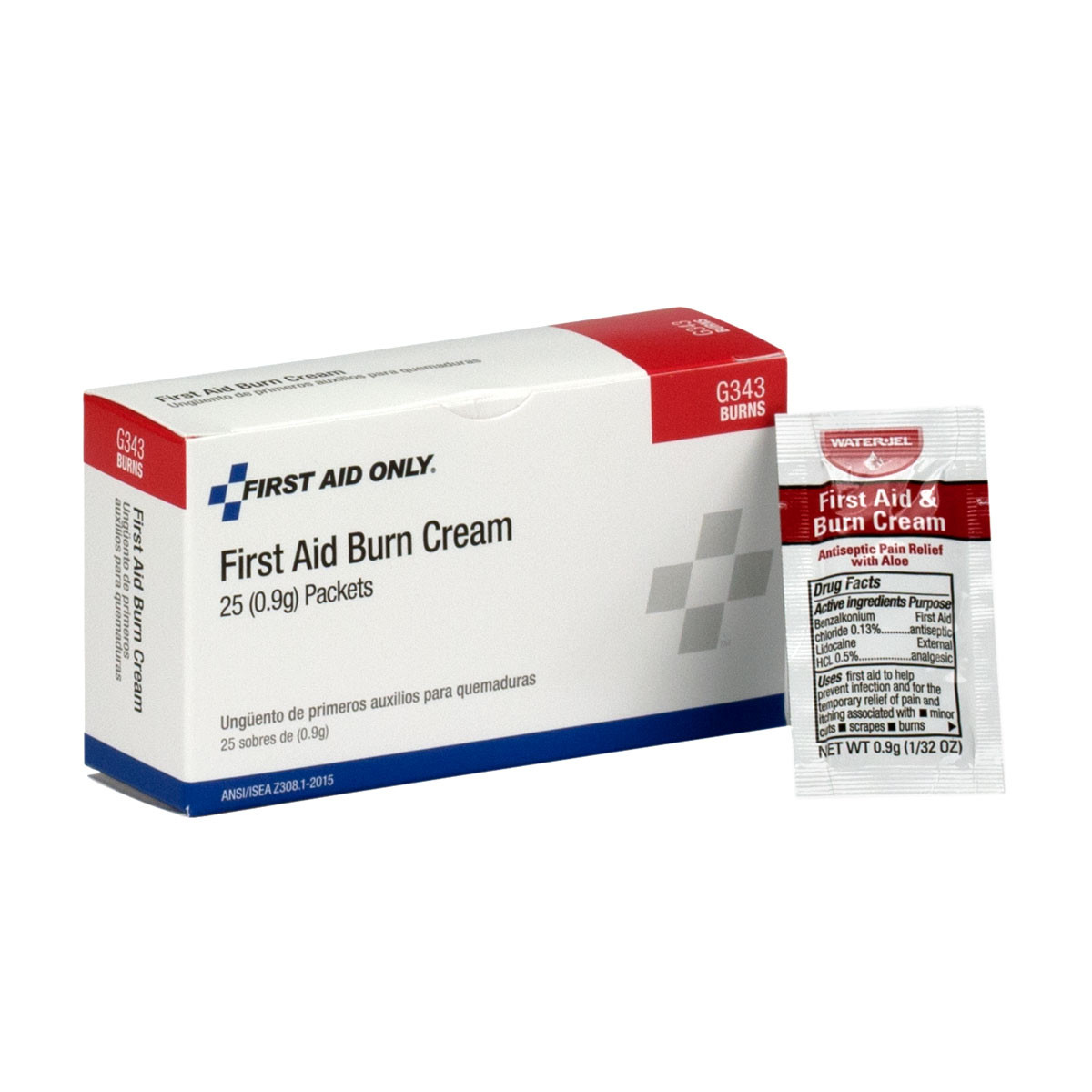 First Aid Burn Cream (0.9g) Packet Each Packets - First Aid Safety